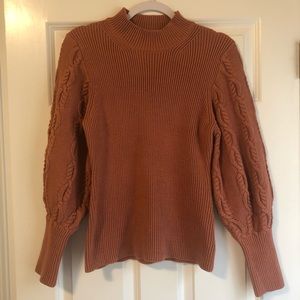 Orange Chunky Knit Sweater